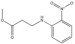 3-[(2-硝基苯基)氨基]丙酸甲酯 结构式