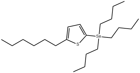 三丁基(5-己基噻吩基)锡 结构式
