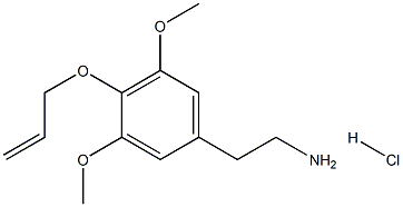 3,5-二甲氧基-4-(烯丙氧基)苯乙胺 结构式