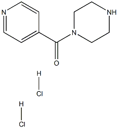 哌嗪-1-基(吡啶-4-基)甲酮二盐酸盐 结构式
