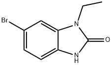 6-溴-1-乙基-2,3-二氢-1H-1,3-苯二唑-2-酮 结构式