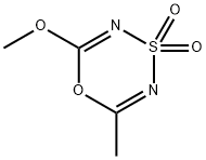 2-Methoxy-6-methyl-1,4,3,5-oxathiadiazine 4,4-Dioxide 结构式