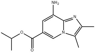 8-氨基-2,3-二甲基咪唑并[1,2-A]吡啶-6-甲酸异丙酯 结构式