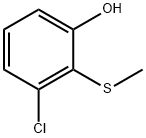 3-氯-2-(甲硫基)苯酚 结构式