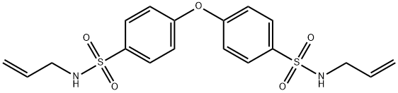 N,N-二烯丙基4,4'-氧代双苯磺酰胺 结构式