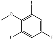 1,5-二氟-3-碘-2-甲氧基苯 结构式