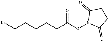 2,5-二氧代吡咯烷-1-基6-溴己酸酯 结构式