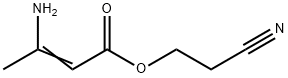 3-氨基-2-丁烯酸氰乙酸 结构式