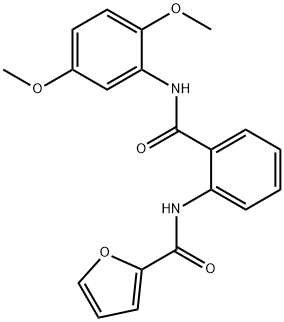 N-{2-[(2,5-dimethoxyphenyl)carbamoyl]phenyl}furan-2-carboxamide 结构式