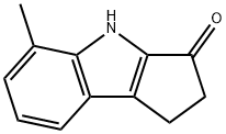 5-methyl-1,2-dihydrocyclopenta[b]indol-3(4H)-one 结构式