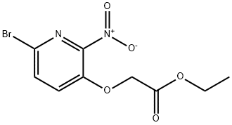 ethyl 2-(6-bromo-2-nitropyridin-3-yloxy)acetate 结构式