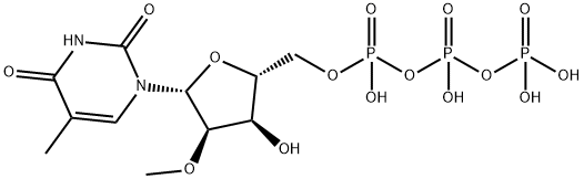 2'-O-Methyl-5-methyluridine 5'-triphosphate triethylammonium salt 结构式