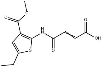 (2E)-4-{[5-ethyl-3-(methoxycarbonyl)thiophen-2-yl]amino}-4-oxobut-2-enoic acid 结构式