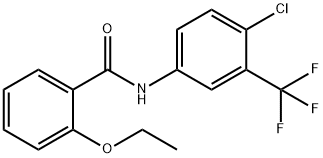 N-(4-Chloro-3-trifluoromethyl-phenyl)-2-ethoxy-benzamide 结构式
