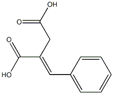 Butanedioic acid,(phenylmethylene)-,(E)- 结构式