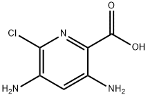 3,5-二氨基-6-氯吡啶-2-甲酸,6-氯-3,5-二氨基吡啶-2-甲酸 结构式
