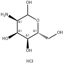 2-氨基-2-脱氧-D-吡喃阿洛糖盐酸盐 结构式