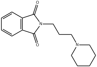 2-(3-(哌啶-1-基)丙基)异二氢吲哚-1,3-二酮 结构式