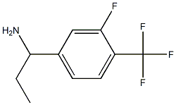 1-(3-氟-4-(三氟甲基)苯基)丙-1-胺 结构式