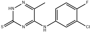 5-((3-氯-4-氟苯基)氨基)-6-甲基-1,2,4-三嗪-3(2H)-硫酮 结构式