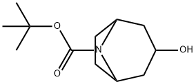 N-BOC-3-羟基-8-氮杂双环[3.2.1]辛烷 结构式