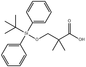 3-((TERT-BUTYLDIPHENYLSILYL)OXY)-2,2-DIMETHYLPROPANOIC ACID 结构式