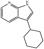 1H-Pyrrolo[2,3-b]pyridine, 3-cyclohexyl- 结构式