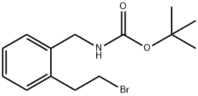 tert-Butyl 2-(2-bromoethyl)benzylcarbamate 结构式