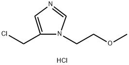 5-(Chloromethyl)-1-(2-methoxyethyl)-1H-imidazole hydrochloride 结构式