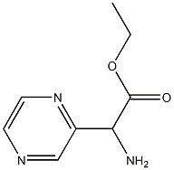 ethyl 2-amino-2-(pyrazin-2-yl)acetate 结构式