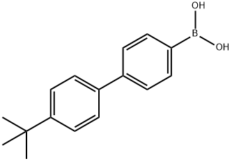 [4'-(2-甲基-2-丙基)-4-联苯基]硼酸 结构式