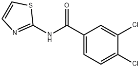 3,4-DICHLORO-N-(2-THIAZOLYL)BENZAMIDE 结构式