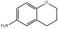 3,4-二氢-2H-1-苯并吡喃-6-胺 结构式