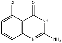 2-氨基-5-氯-4(3H)喹唑啉酮 结构式