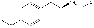 (S)-(-)-2-(4-甲氧基苯基)-1-甲基乙胺盐酸盐 结构式