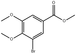 3-溴-4,5-二甲氧基苯甲酸甲酯 结构式