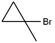1-溴-1-甲基环丙烷 结构式