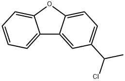 2-(1-chloroethyl)Dibenzofuran 结构式