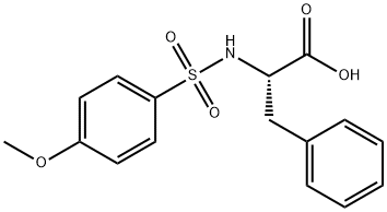 (2S)-2-[(4-methoxyphenyl)sulfonylamino]-3-phenyl-propanoic acid 结构式