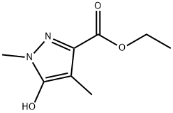 1,4-二甲基-5-氧代-2,5-二氢-1H-吡唑-3-甲酸乙酯 结构式