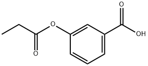 3-(丙酰氧基)苯甲酸 结构式