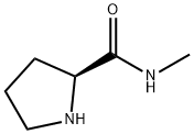 (2S)-N-甲基吡咯烷-2-酰胺 结构式
