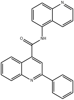 2-phenyl-N-(quinolin-5-yl)quinoline-4-carboxamide 结构式