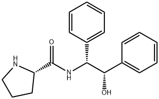 [(2S)-N-[(1R,2S)-2-羟基-1,2-二苯基乙基]-2-吡咯烷甲酰胺] 结构式