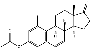 3-(Acetyloxy)-1-methylestra-1,3,5(10),6-tetraen-17-one 结构式