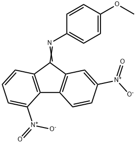 2,5-DINITRO-9-(4-METHOXYPHENYLIMINO)FLUORENE 结构式