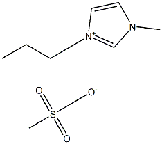 1-丙基-3-甲基咪唑甲磺酸盐 结构式