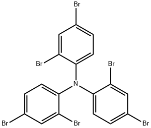 tris(2,4-dibromophenyl)amine 结构式