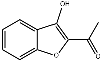 1-(3-羟基苯并呋喃-2-基)乙酮 结构式