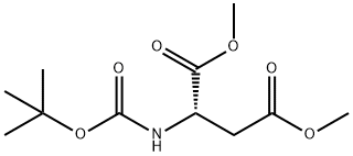 BOC-L-天冬氨酸二甲酯 结构式